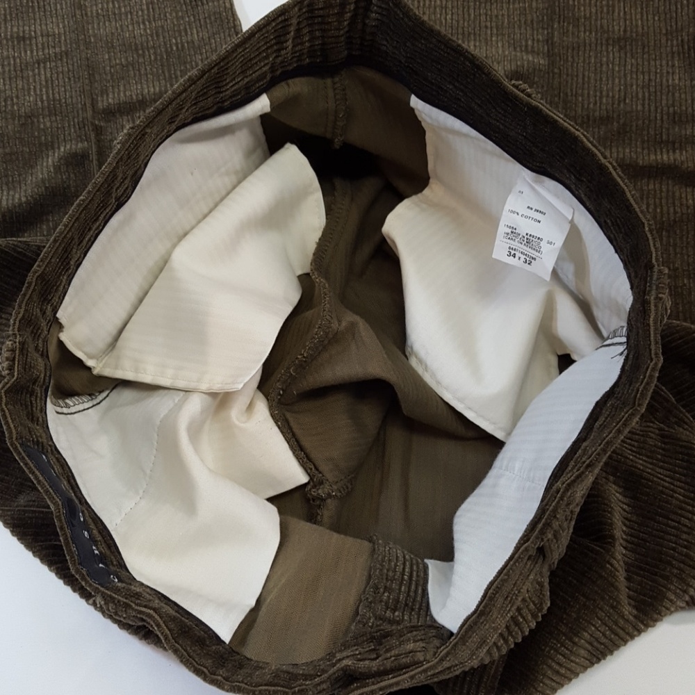 Consensus Corduroy Men's Pants 34x31 Olive Green - Picture 7 of 8